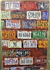 8x12 TIN SIGN USA license plates collection vintage door wall plaque poster new
