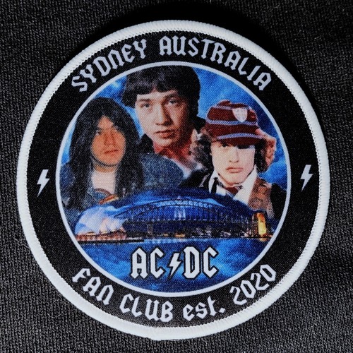 AC/DC Sydney Australia Fan Club 9cm sew-on patch | eBay Australia