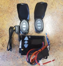 (2 remotes) Dump Trailer Wireless Remote Control 12 volt Hydraulic Lift Winch
