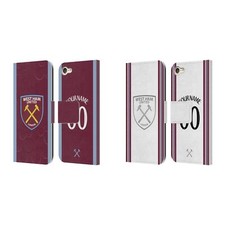CUSTOM WEST HAM UNITED FC 2023/24 KIT LEATHER BOOK CASE FOR APPLE iPOD TOUCH MP3