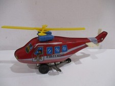 FIRE CHIEF HELICOPTER- VG COND- WIND-UP- WORKS GOOD- JAPAN