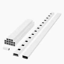ArmorGuard Regency 70 in. White Composite Rail Kit