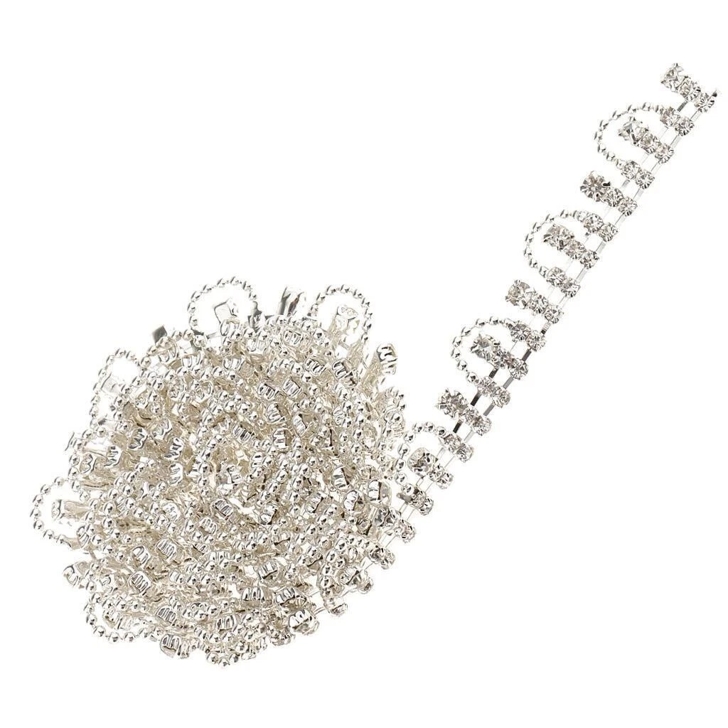 Flower Lot Rhinestone Sewing Trims