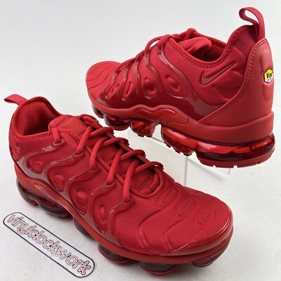 Nike Air VaporMax Plus Triple Red Mens Size 10 CW6973-600 Running