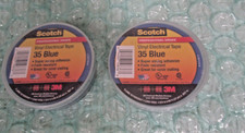 LOT OF 2 Scotch Professional Grade Vinyl Electrical Tape, 3/4"x66', Blue