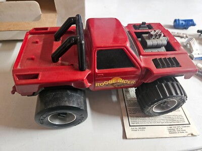Vintage Red Rogue Rider ERTL Modifier Truck with Toolbox and Accessories