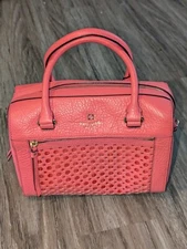 Kate Spade New York Purse Peri Lane Bubble Satchel Bag Pink Delaney Top Handles