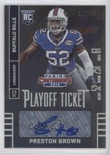 2014 Panini Contenders Playoff Ticket /199 Preston Brown (Seat Row Sec) Auto 1o3