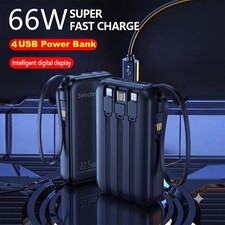 Power Bank 50000mAh 66W Charging Portable External Battery Backup For Cell Phone