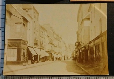 D61 Alençon C.1898 Handelsstraße und Kathedrale im Hintergrund Foto Ornament Normandie