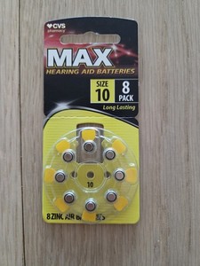 CVS MAX Size 10 Hearing Aid Battery (8 Pack) Batteries