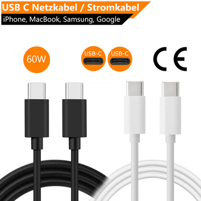 USB C Ladekabel f. Apple iPhone MacBook iPad Schnellladekabel Samsung Datenkabel