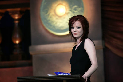 Shirley Manson of Garbage presents the award for Best British Live- Old Photo
