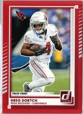 2025 Donruss #164 Greg Dortch Press Proofs Red