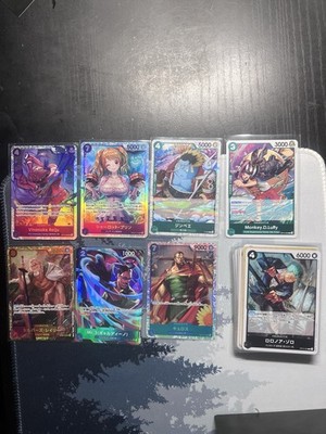 One Piece Singles Lot 34 Cards - Character, Leader, Event Holos And Commons