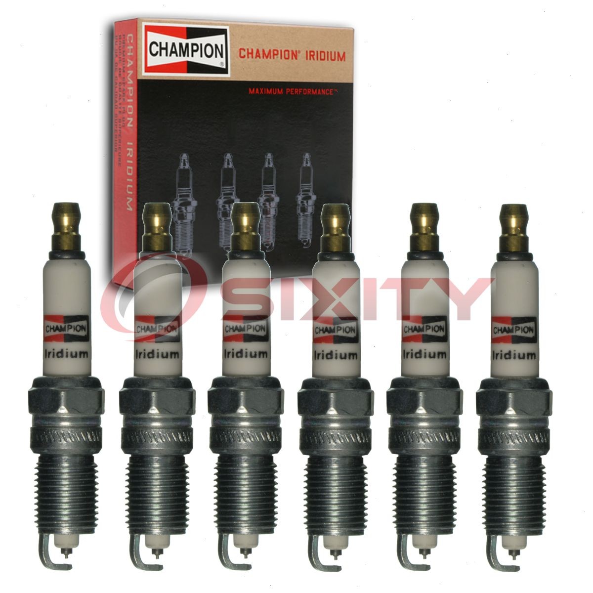 6 pc Champion Iridium Spark Plugs for 2006-2010 Chevrolet Malibu 3.5L 3.9L xz
