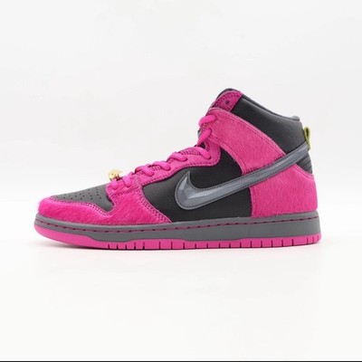 Run The Jewels Nike SB Dunk High Active Pink Black Fuchsia (Men's