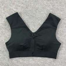 Tommie Copper Sports Bra Womens Large Shoulder Support Front Zip Copper Znergy