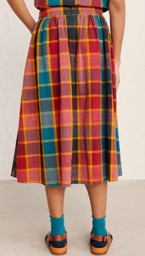 Seasalt Misty Day Skirt Multicolour Paint Mixe Size 14 Worn Once Mint Condition - Picture 3 of 5