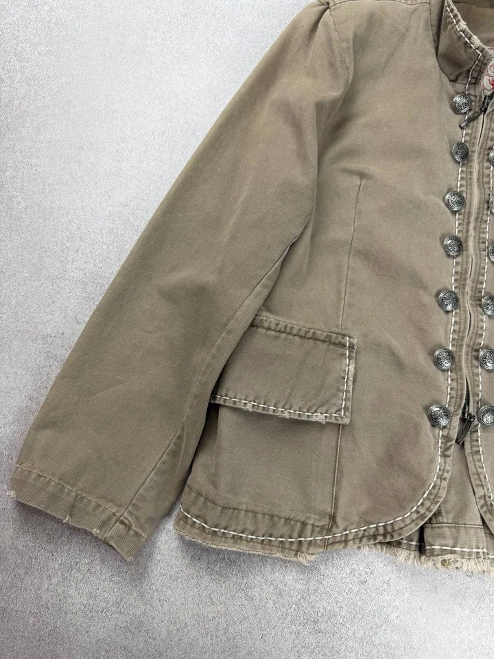 Chaqueta vaquera militar True Religion vintage para mujer talla 50 deberes pagados (EE. UU.) Foto 3 de 4