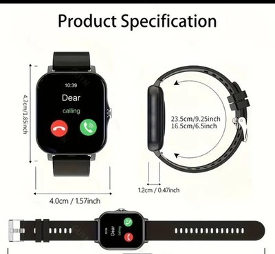 Smart Bracelet Fitness Tracker Bluetooth Call Multi-Color Music Control