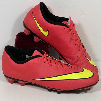 Nike Mercurial Vortex II FG Low Soccer Cleats Hyper Punch 651647 690 Mens Sz 12