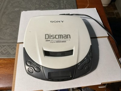 Sony Discman  D-191 CD  Disc Player with power supply . Turns On Won't Read Cd.