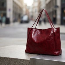 Women's PU Leather Tote Bag Large Capacity Shoulder Crossbody Casual Handbag