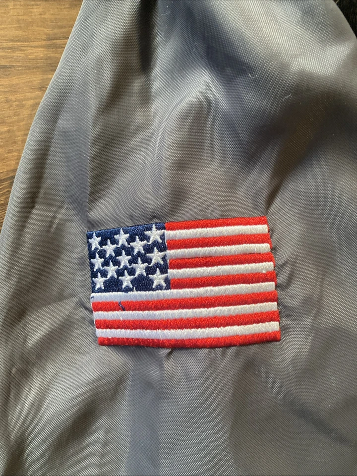 Chaqueta Ralph Lauren US Polo Association USPA Logo Grande Negra Talla 14/16 Varsity Foto 2 de 4