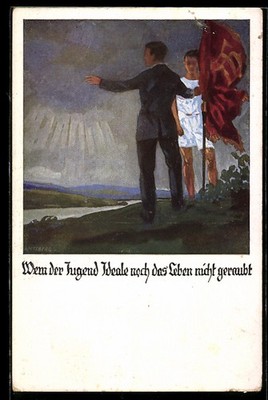Artist postcard Otto Amtsberg: German gymnastics, if the youth ideals still d 