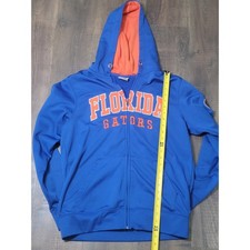 Florida Gators Full Zip Hoodie Jacket Stadium Athletics Mens Size M Blue Orange