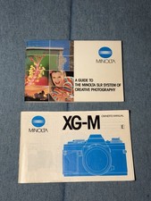 Vintage Minolta XG-M Camera Owners Manuals