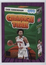 2023-24 Panini Donruss Crunch Time Purple Press Proof Cade Cunningham #12 11n5