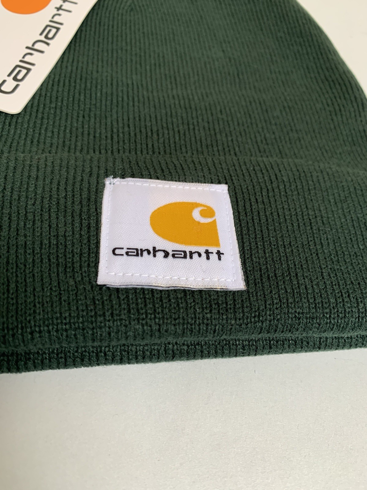 Carhartt Men's Beanie Hat Dark Green Work Chore Hat  Size XL