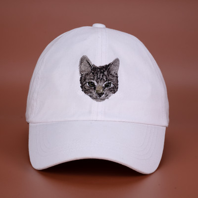 Custom Embroidered Pet Portrait Hat | Personalized Dog & Cat Cap