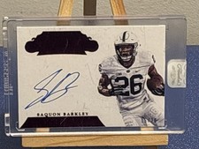 2018 Panini Flawless Collegiate Saquon Barkley Rookie Ruby On Card Auto /20
