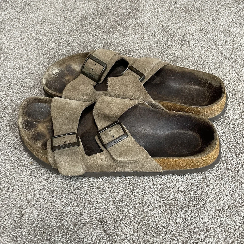 Sandalias Birkenstock Betula marrón tostado correa hebilla para mujer talla 41 (10 EE. UU.) Foto 4 de 4