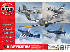 Image of Airfix D-Day Fighters Gift Set (1:72 Scale) Model Kit