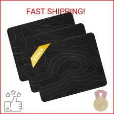 JIKIOU 3 Pack Mouse Pad with Stitched Edge, Comfortable Mouse Pads with Non-Slip