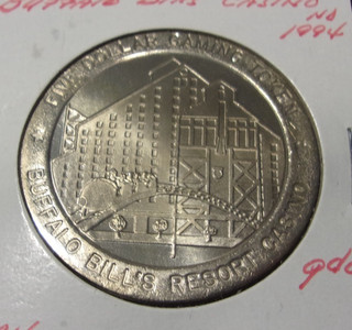 BUFFALO BILLS HOTEL CASINO 1994 $5 FIVE DOLLAR GAMING SLOT TOKEN Jean NV