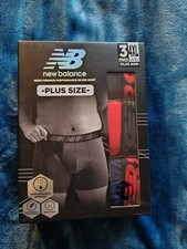 New Balance Men's Premium Performance Boxer Briefs 3-Pack Size 4X-Large 52"-54"
