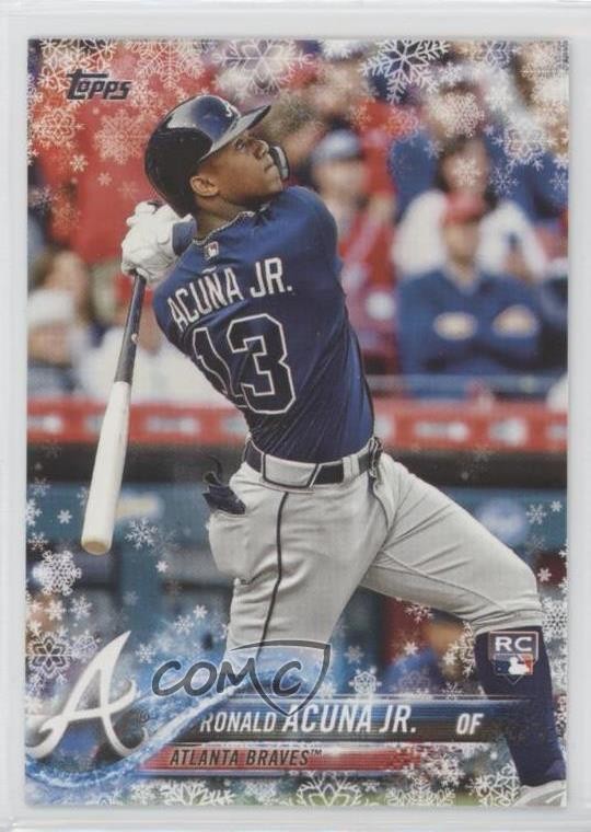 2018 Topps Holiday WalMart Mega Box Ronald Acuna Jr #HMW50 Rookie RC 12g7