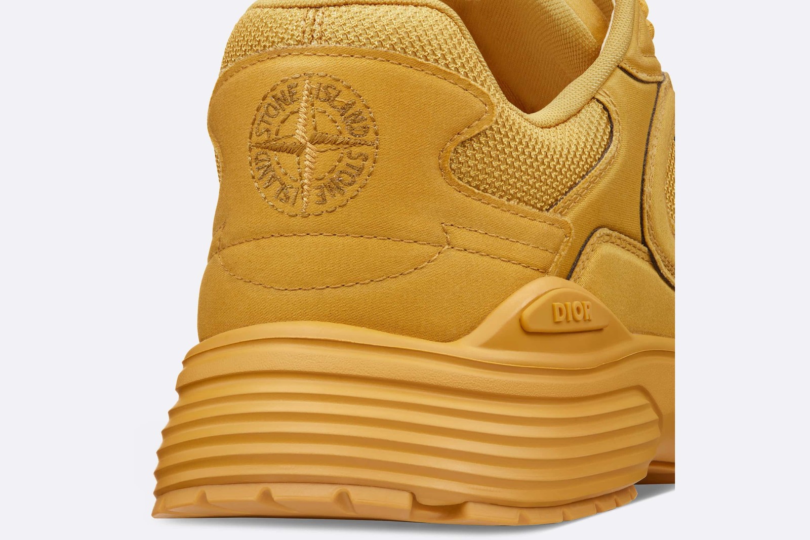 DIOR x Stone Island -Limited Edition B30 Sneakers- Yellow Low Trainers 44/ 10UK image 5