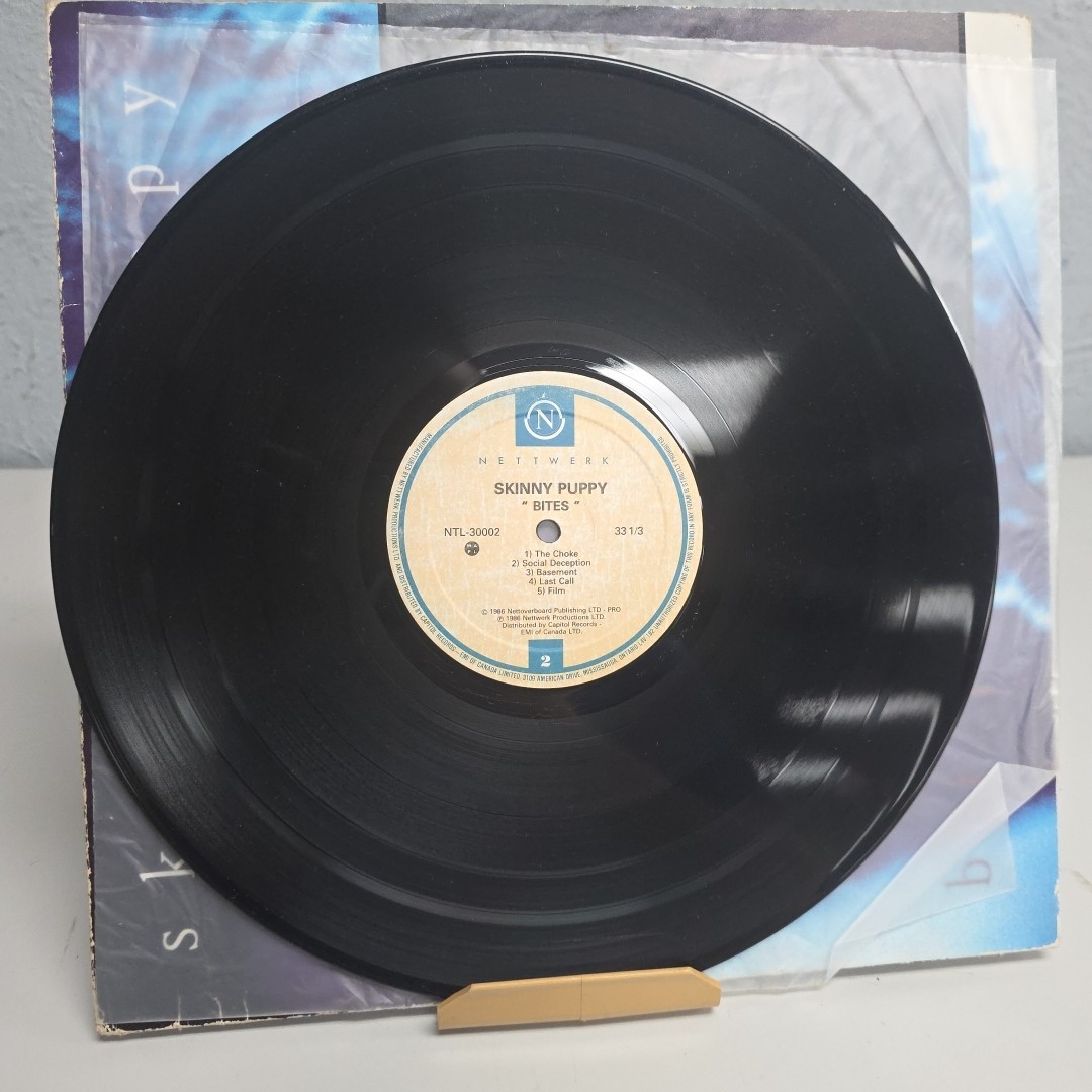Skinny Puppy Bites w/Insert 1986 Vinyl LP EX Nettwerk NTL-30002 Industrial Cyber
