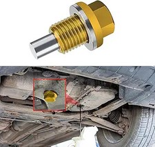 M14 1.5 Magnetic Oil Drain Plug and Transmission Oil Plug, Alumi Color: Yellow