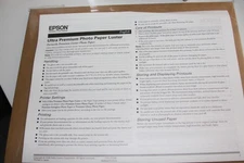 Epson Ultra Premium Photo Paper Luster  (8.5x11) Packs Of 50 Sheets S041405