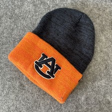 '47 Auburn Tigers Beanie Knit Hat Orange Grey NWT One Size Collegiate