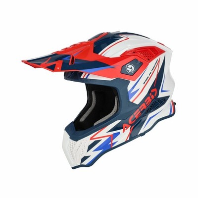 Cross Helm ACERBIS Airstrike-X Weiß/Blau/Rot