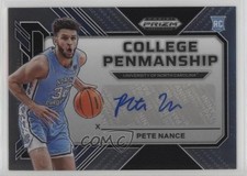 2023-24 Panini Prizm Draft Picks College Penmanship Pete Nance #CP-PNC Auto 0ud4