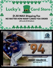 2023 Bowman #BTP-94 Ronny Mauricio Bowman Scouts Top 100